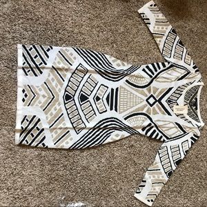 Glam metallic sweater dress