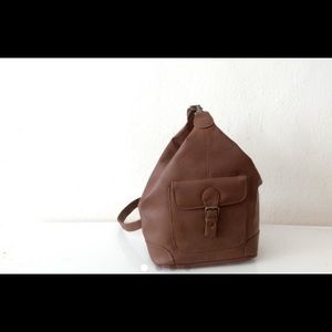 Vintage 90s faux leather mini backpack purse