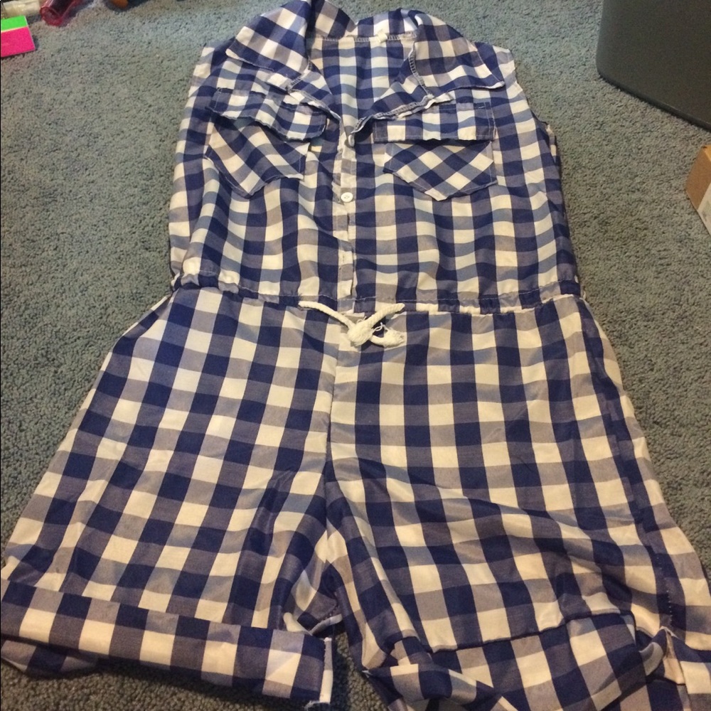 Plaid romper