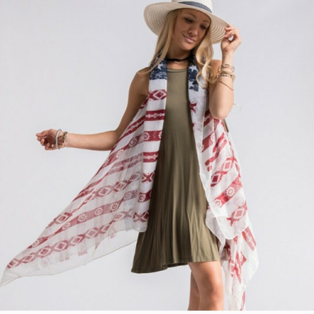 American Flag Shaw - Picture 2 of 6