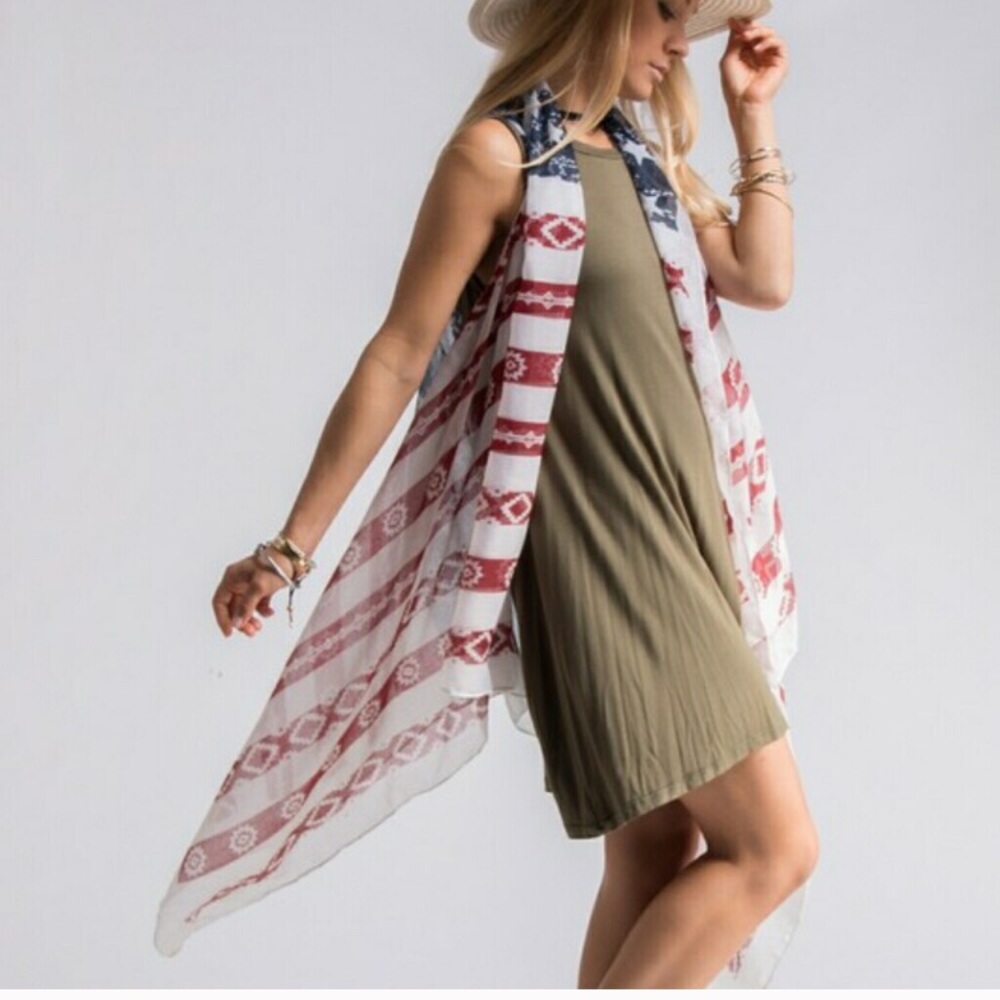 American Flag Shaw - Picture 3 of 6