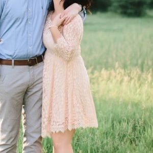 Beautiful Free People Peach Lace Dress