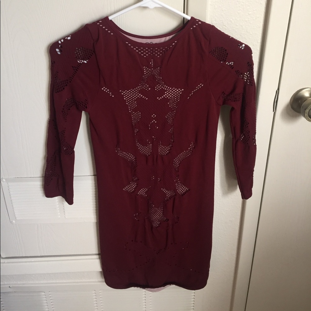 Free People mesh slip dress