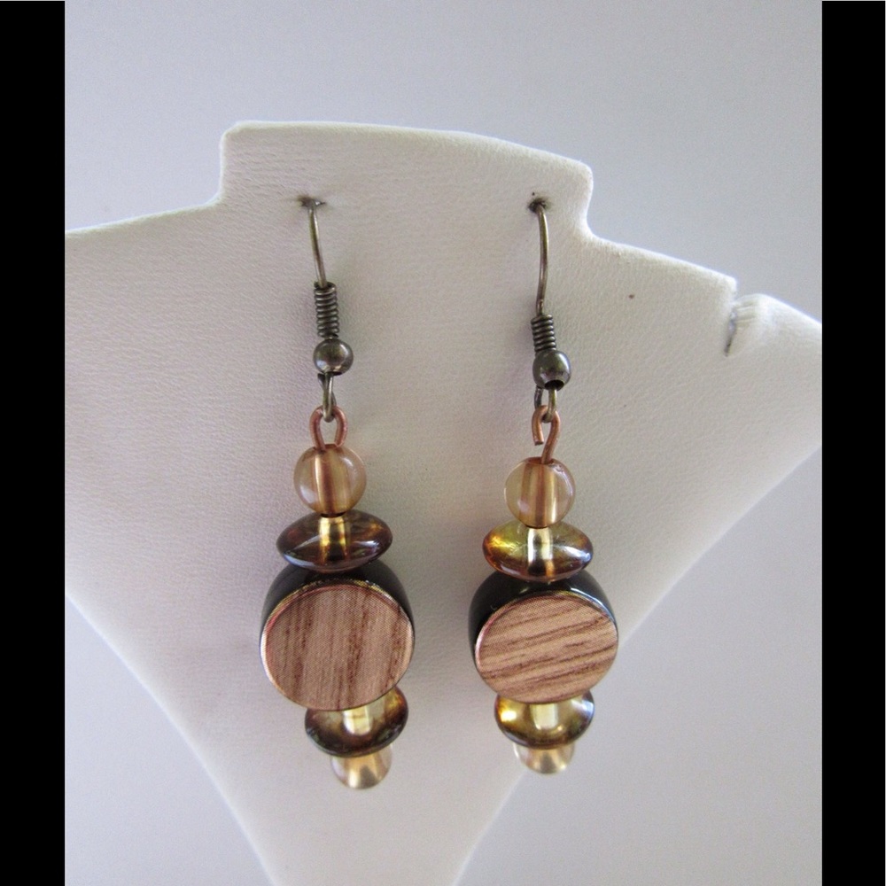 Copper and Tiger Eye Earings