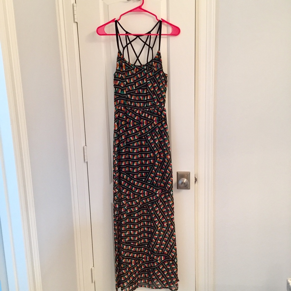 Multi color maxi dress