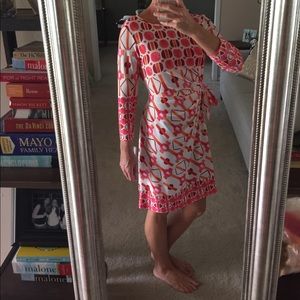 NWT pink and coral patterned dress