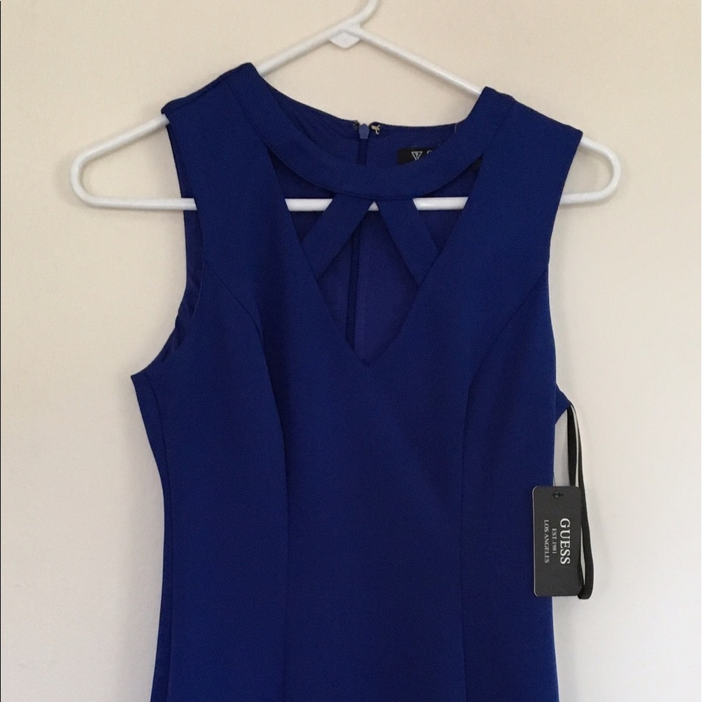 Guess blue mini dress. NWT.