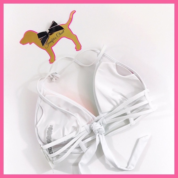 •Victoria's Secret PINK• Triangle Caged bikini top - Picture 4 of 5