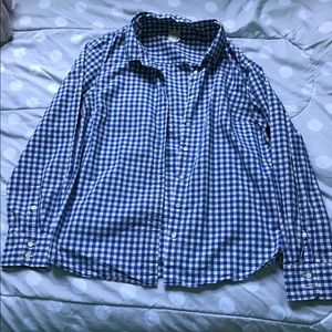 J Crew Ginham perfect shirt