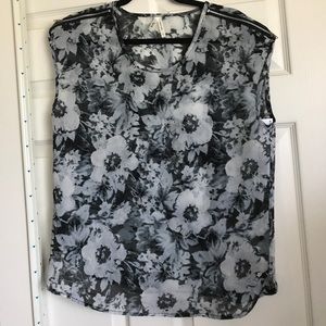 Sleeveless sheer tops