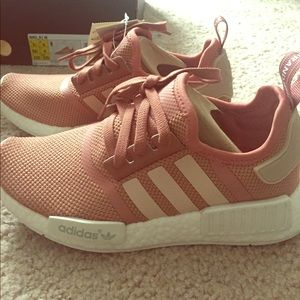 Adidas pink/salmon NMD shoes