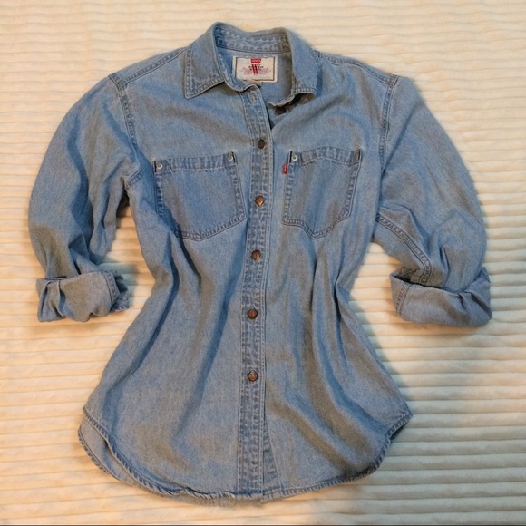 vintage denim shirt womens