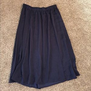 Lane Bryant Navy Maxi Skirt