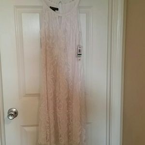 Lace White Halter Dress