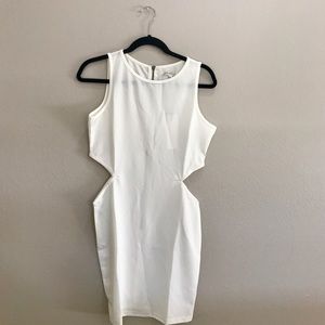 Dress with side cut outs