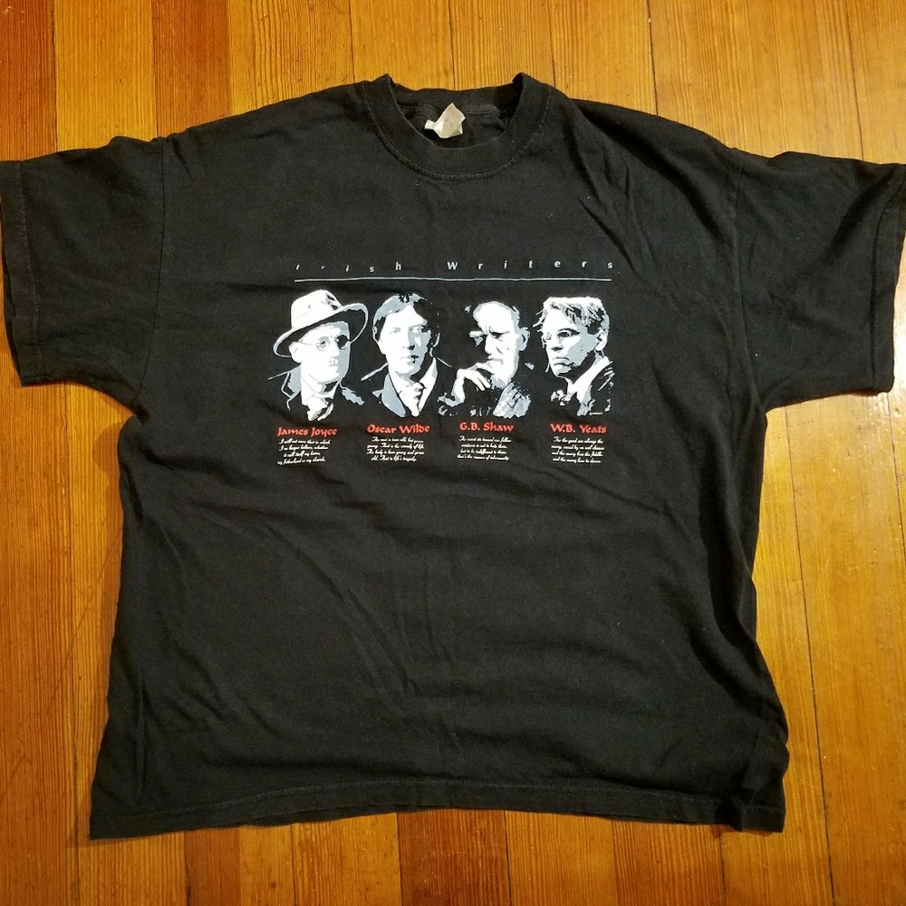 Irish writers t shirt