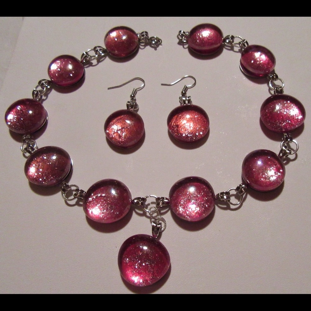 Earrings and choker set