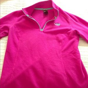 Pink North Face Quarter Zip