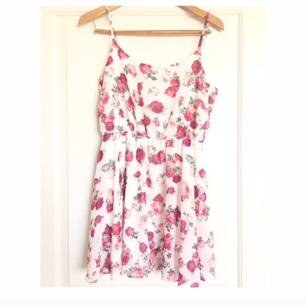 Floral Chiffon Dress 🌷🌸🌺