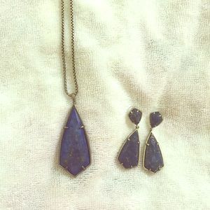 Kendra Scott necklace and earrings
