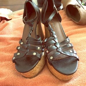 American Eagle cork wedges