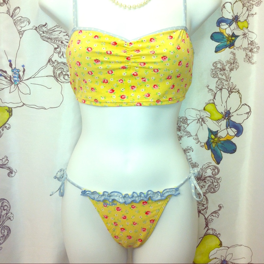 Ralph Lauren XS Crop Top Bikini