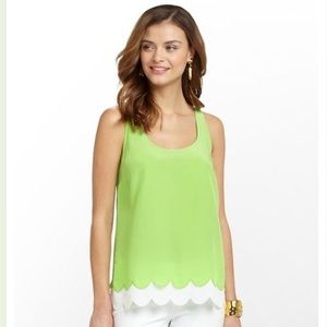 Lilly Pulitzer Carolina scalloped top