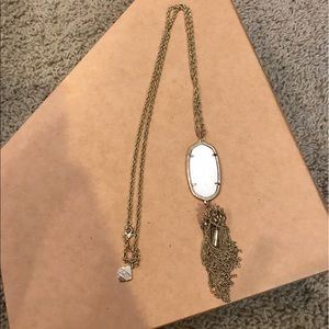 Kendra Scott "Rayne Necklace in White Pearl"