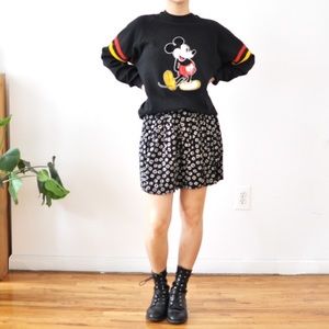 Geometric print flowy culotte shorts