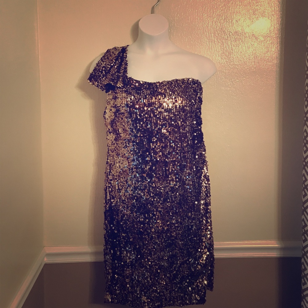 Good and Brown Sequin Dress