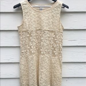 Crochet mini-dress