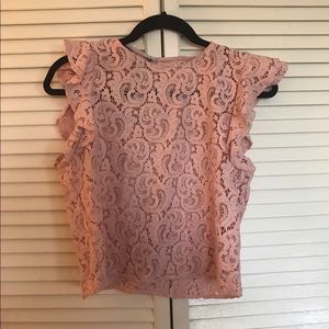 Zara contemporary lace top