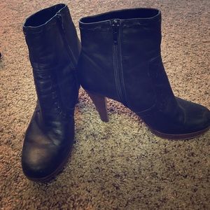 Black leather Guess by Marciano ankle boots