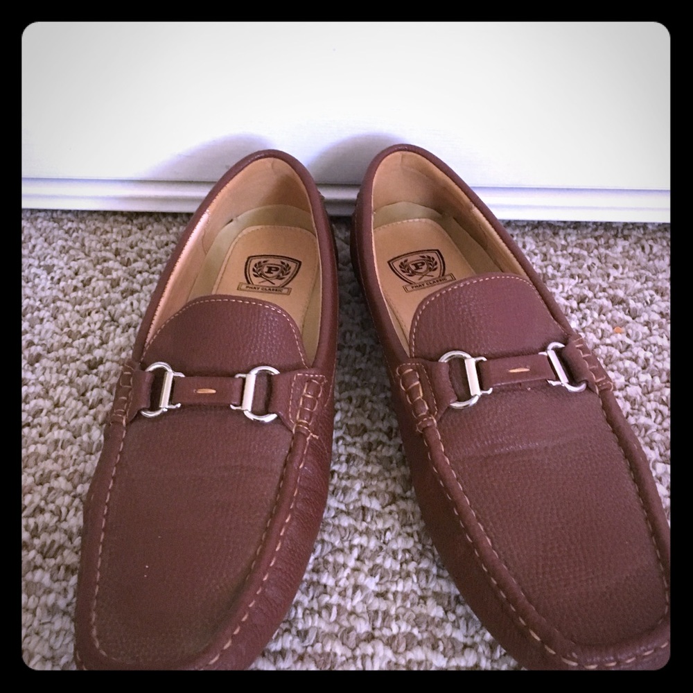 Brown moccasins