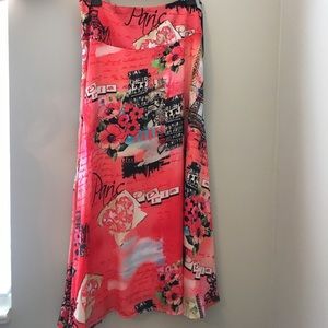 Paris silk long skirt