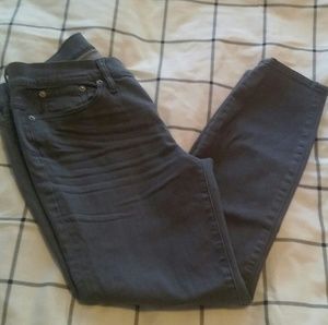 J.crew jcrew j crew toothpick gray jeans size 30p