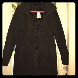 Grey Pea Coat size L