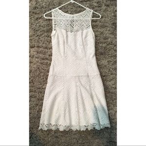 White House Black Market White Lace Dress