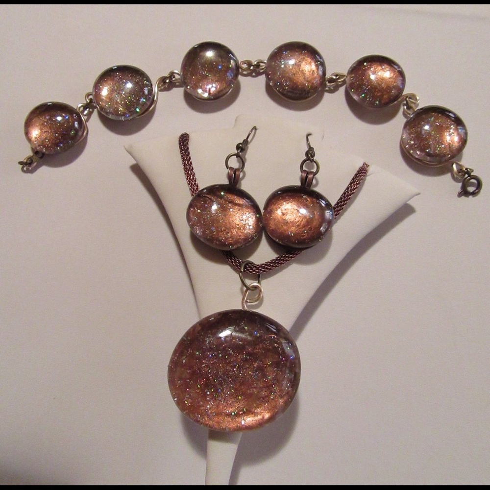 Bronze Sparkles Jewerly  Set.
