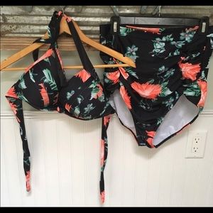 Vintage style high waist bikini