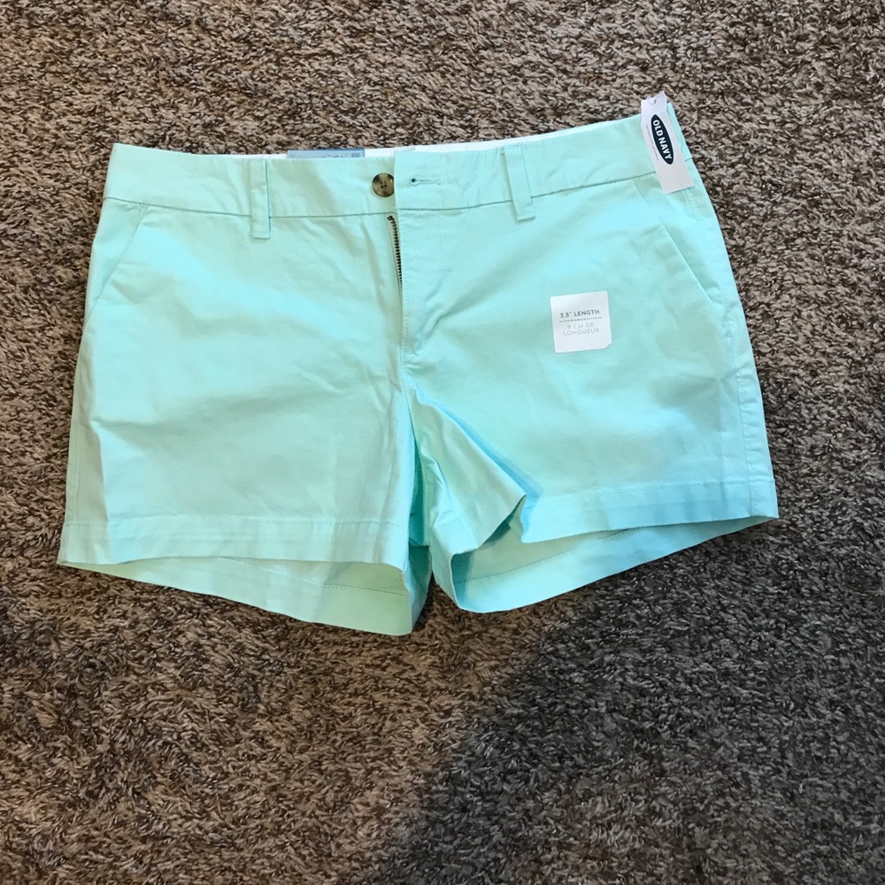 Mint green shorts