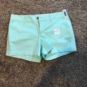 Mint green shorts
