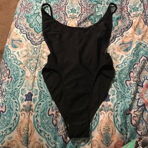 Black one piece AA swimsuit