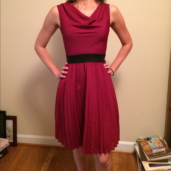 The Limited size XS burgundy dress - Picture 2 of 4