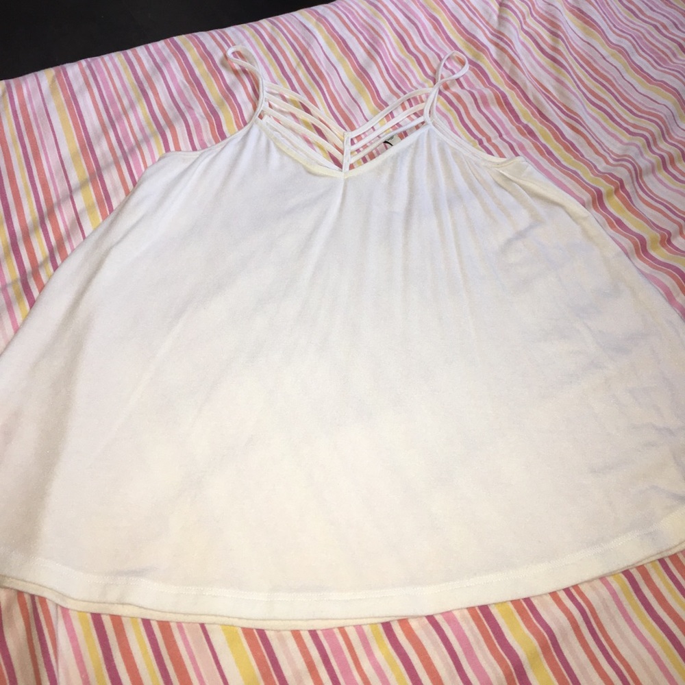 Express white tank top