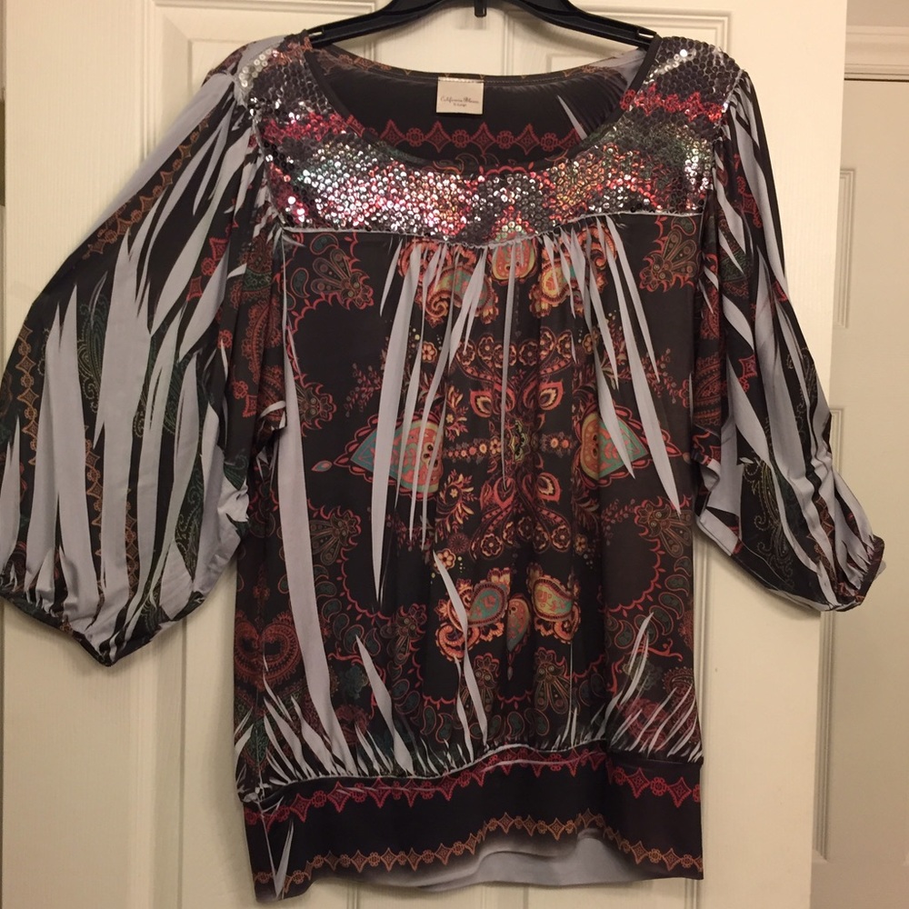 California Bloom XL Blouse, worn twice