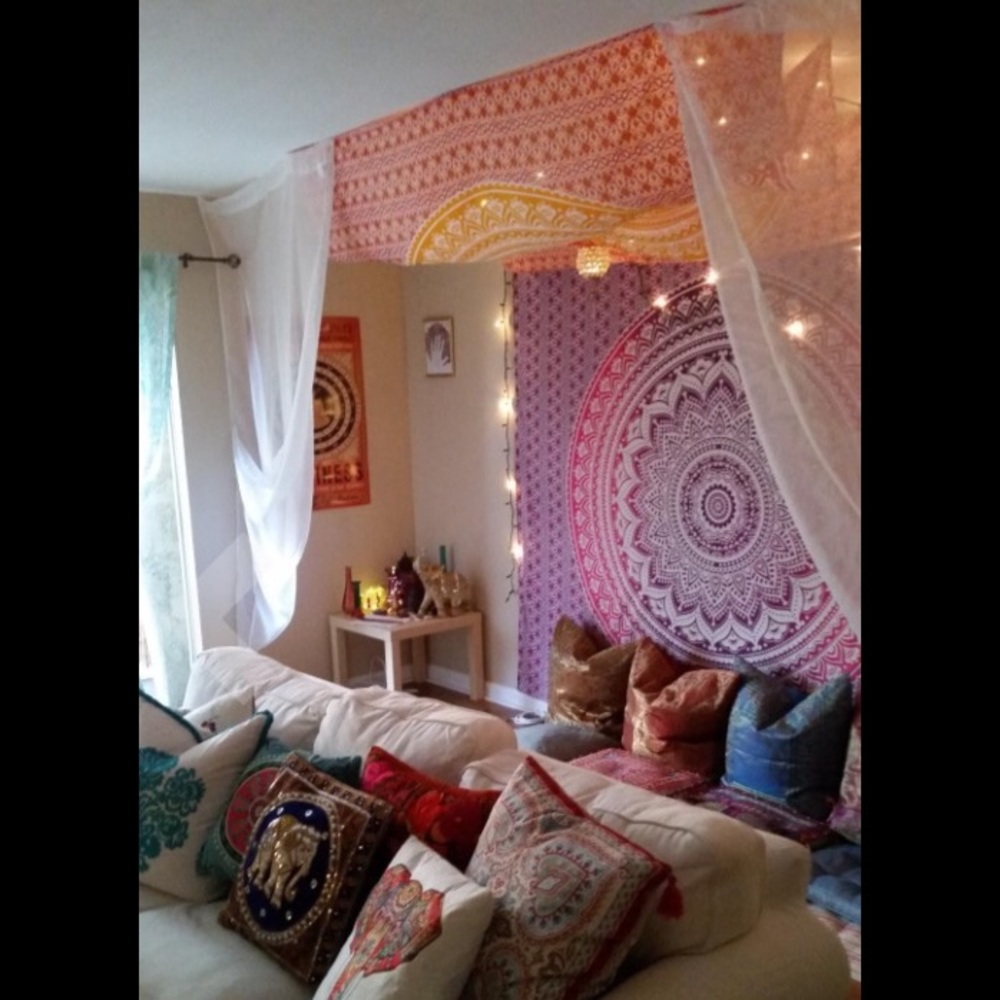 Indian Tapestry Wall Covering - Cotton Fabric - Picture 4 of 4