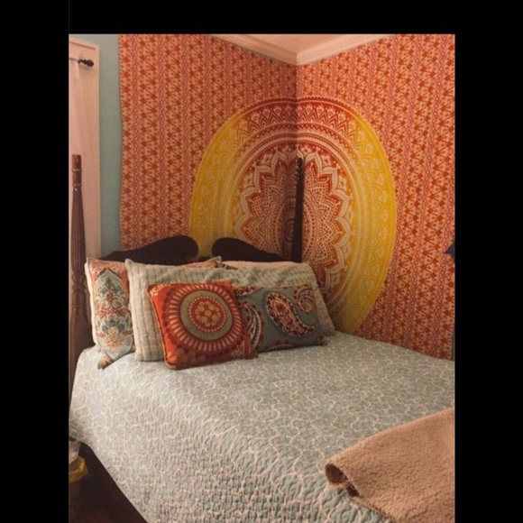 Indian Tapestry Wall Covering - Cotton Fabric - Picture 3 of 4