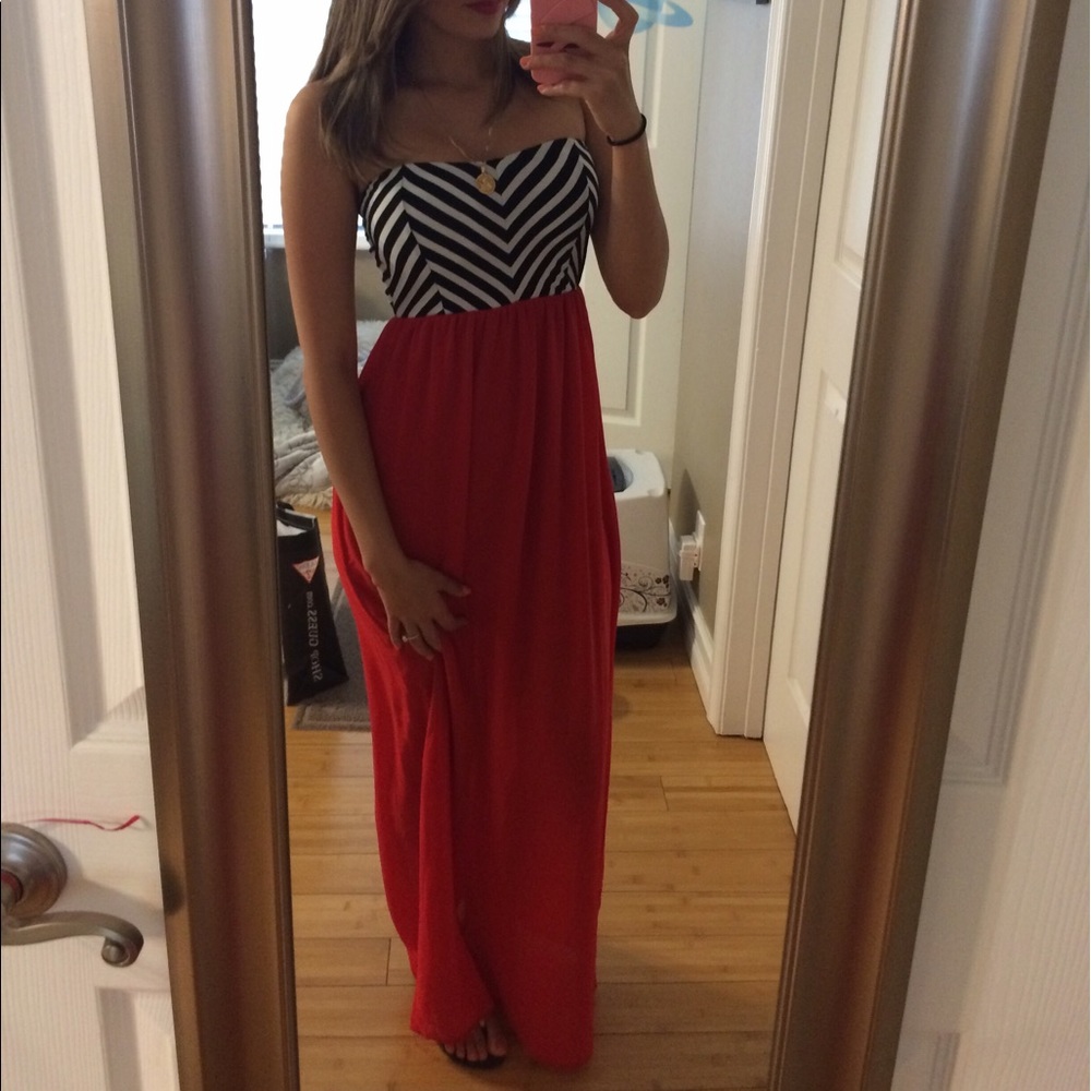 Papaya maxi dress SOLD