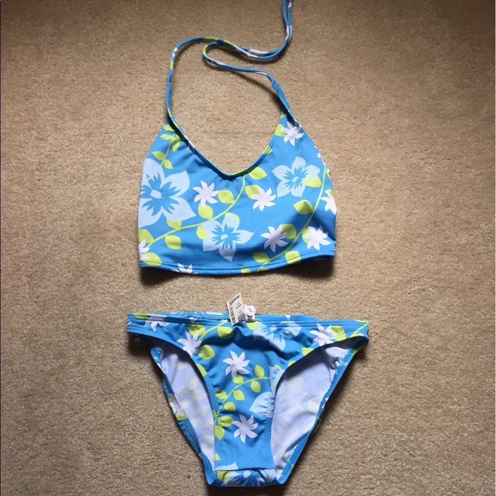 NWT Aeropostale Tank-Tini. Blue with floral print